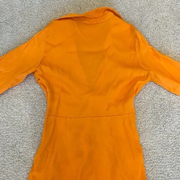 ORANGE MINI DRESS - Picture 3 of 10